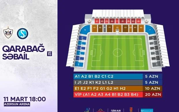 “Qarabağ”ın oyununa biletlər satışa çıxarılır 