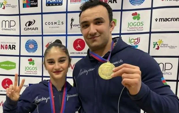 Azərbaycan gimnastları Portuqaliyada qızıl medal qazandı 