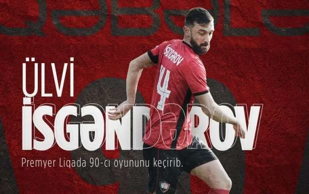 “Qəbələ”nin futbolçusundan yubiley matçı 