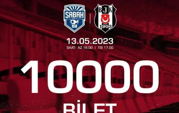 “Sabah” – “Beşiktaş” oyununa nə qədər bilet satılıb? 