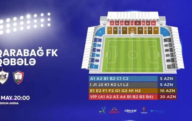 “Qarabağ” – “Qəbələ” matçının biletləri satışa çıxarıldı 