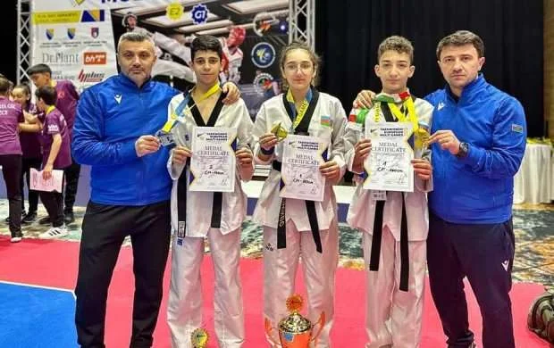 Taekvondoçulardan Sarayevoda daha üç medal 