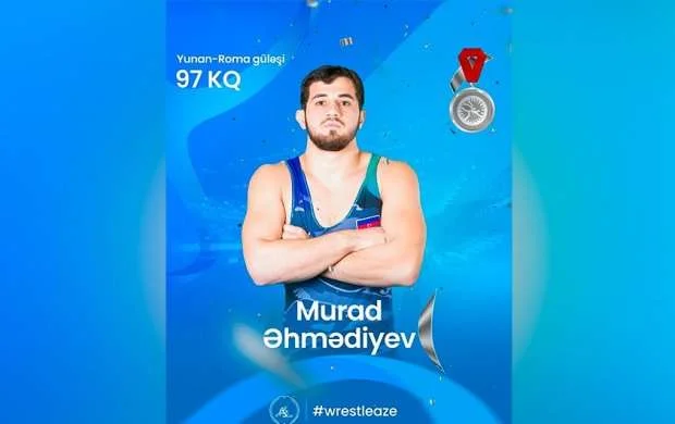 Azərbaycan güləşçisi İstanbulda gümüş medal qazandı 