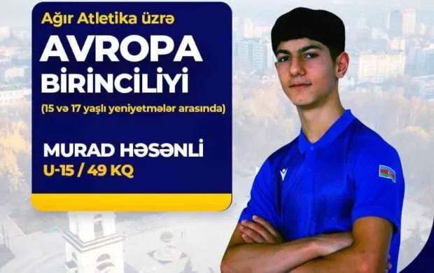 Murad Həsənli Avropa birinciliyində 7-ci oldu 