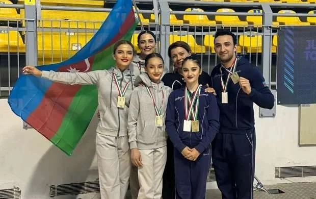 Azərbaycan gimnastlarından İtaliyada qızıl və gümüş medal 