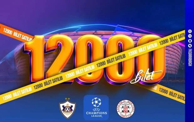 "Qarabağ" - "Linkoln" oyununa satılmış biletlərin sayı açıqlandı 