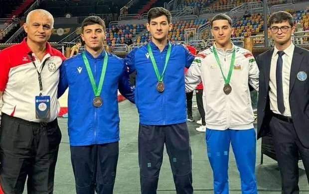 Azərbaycanın üç idman gimnastı Qahirədə medal qazandı 