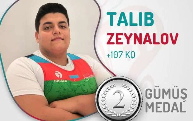 Azərbaycan pauerliftinqçisi DÇ-də 2 medal qazandı 