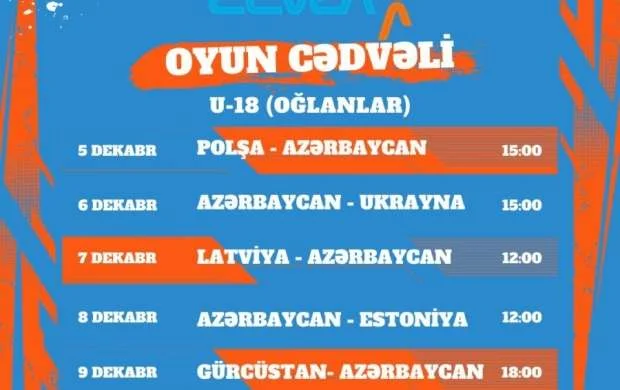 Azərbaycan yığmasının seçmə mərhələ oyunlarının təqvimi bilindi 