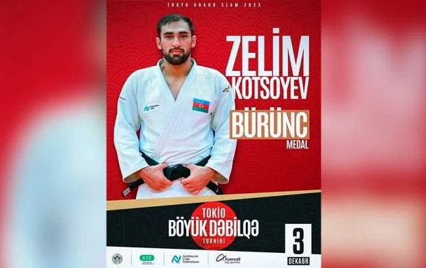 Azərbaycan cüdoçusu “Böyük Dəbilqə”nin bürünc medalını qazandı 