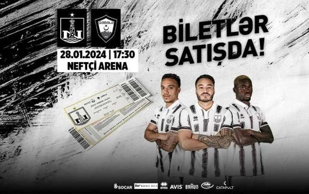 “Neftçi” – “Qəbələ” matçının biletləri satışa çıxarıldı 