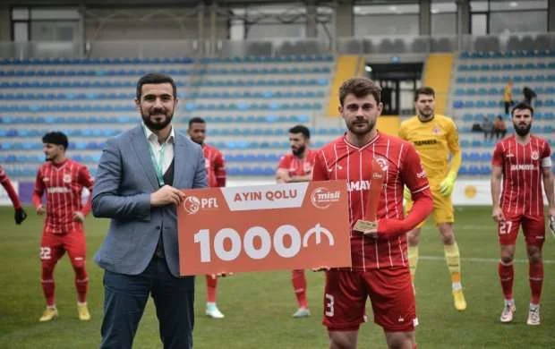 Manafov cari mövsümdə 2-ci dəfə bu mükafata layiq görüldü 