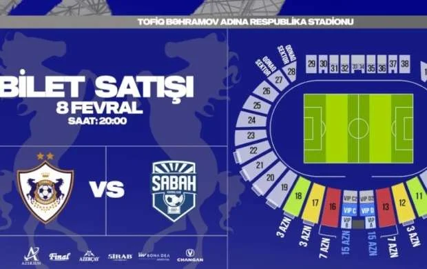 “Qarabağ”ın oyununa bilet satışına sabahdan start veriləcək 