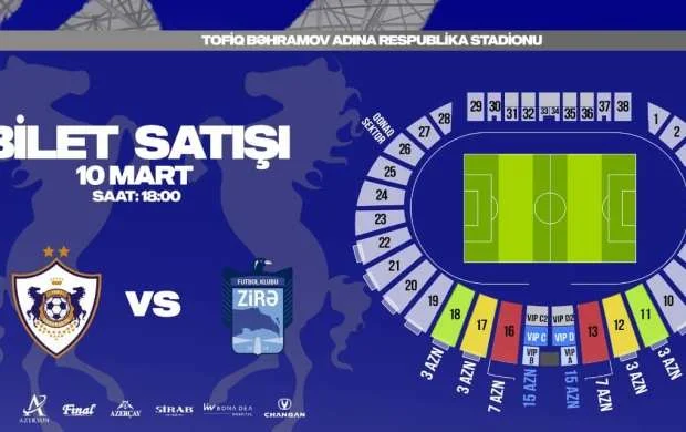 “Qarabağ”ın “Zirə” ilə oyunu 3 manata 