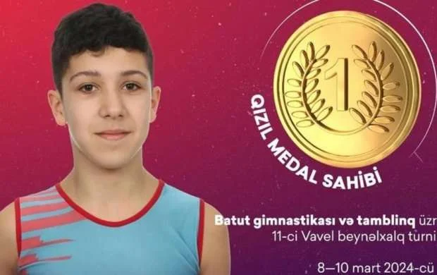 Azərbaycan gimnastı Polşada qızıl medal qazandı 