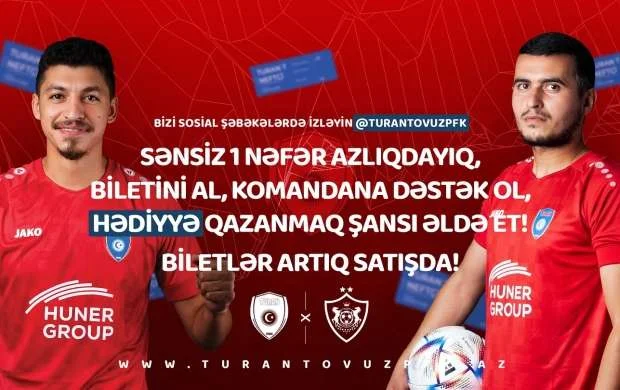 “Turan Tovuz” – “Qarabağ” oyununun biletləri satışda! 