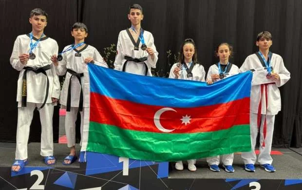 Azərbaycan taekvandoçuları Tallində 6 medal qazandılar 