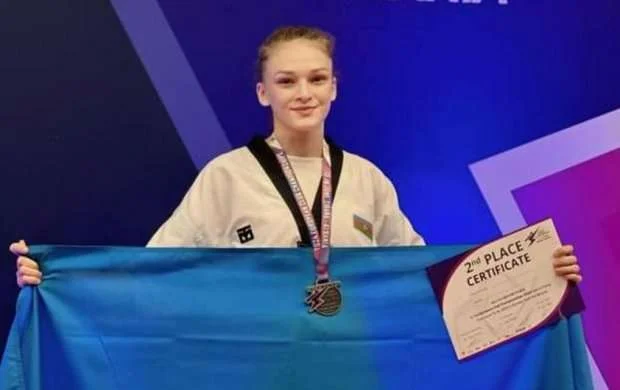 Azərbaycan taekvondoçusu klublararası Avropa çempionatında gümüş medal qazandı 