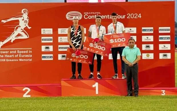 Azərbaycan atleti Qazaxıstanda bürünc medal qazandı 