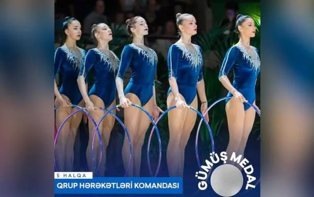 Azərbaycanın bədii gimnastlarından növbəti medallar 