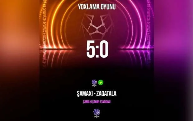 "Şamaxı"dan 5 qol 