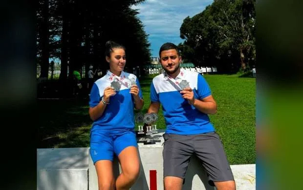 Azərbaycan kamandan oxatanları Batumidə iki medal qazandılar 
