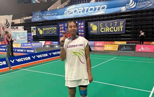Azərbaycan badmintonçusu Türkiyədə "qızıl" qazandı 