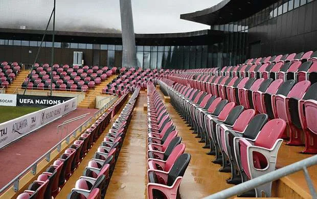 Qəbələ şəhər stadionunda işlər yekunlaşdı - FOTOLAR 