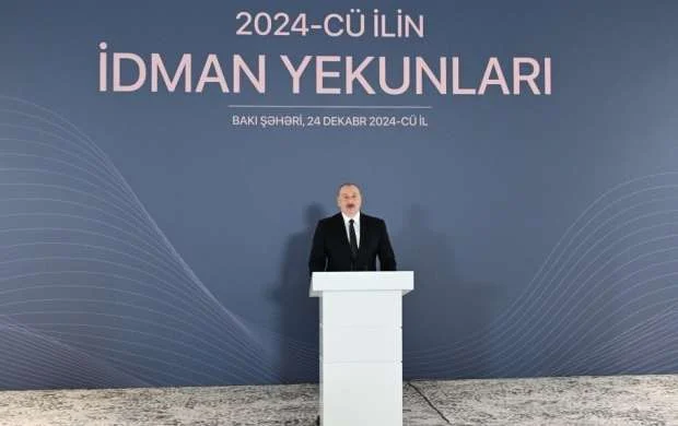 Prezident ilin idman yekunlarına həsr olunan mərasimdə iştirak edib 