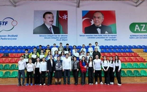 Bakıda keçirilən stolüstü tennis yarışına yekun vuruldu 