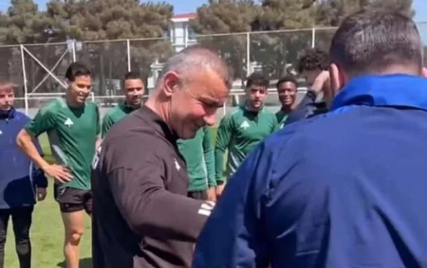 “Qarabağ”ın futbolçularından Qurban Qurbanova sürpriz - VİDEO 