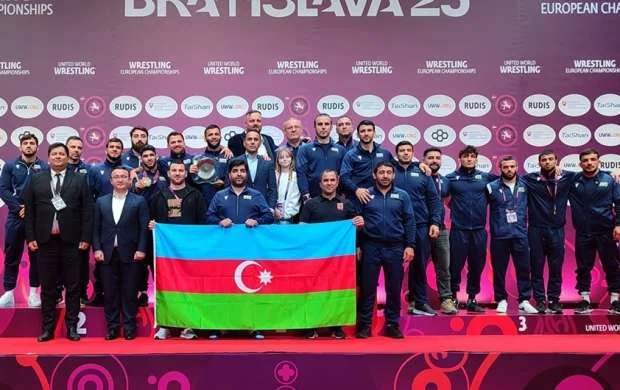 Azərbaycanın yunan-Roma güləşi millisi də Avropa çempionu oldu 