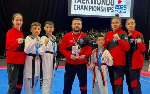 Azərbaycanın taekvondoçuları Estoniyada 6 medal qazandılar 