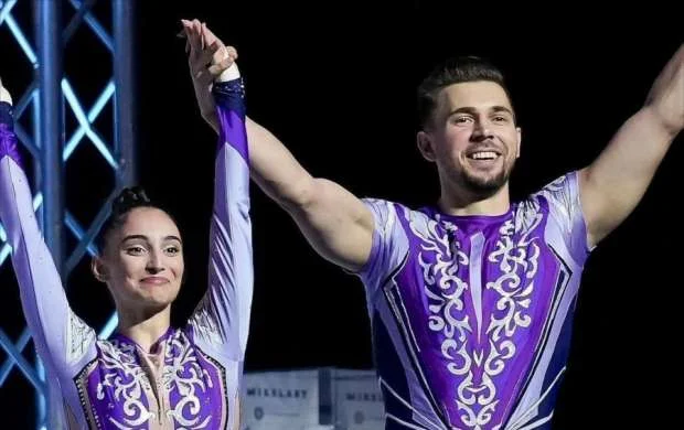 Gimnastlarımız Dünya kubokunda gümüş medal qazandılar 