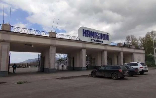 Xankəndi stadionu yenidən qurulur - FOTOLAR 