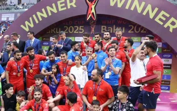 Dünya çempionu olan Azərbaycan millisi mükafatlandırıldı 