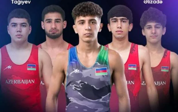 U-17 AÇ: Azərbaycanın sərbəst güləşçiləri 3 medalla başladılar 