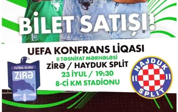 "Zirə" - "Hayduk" matçına neçə bilet satılıb? - SON DURUM 