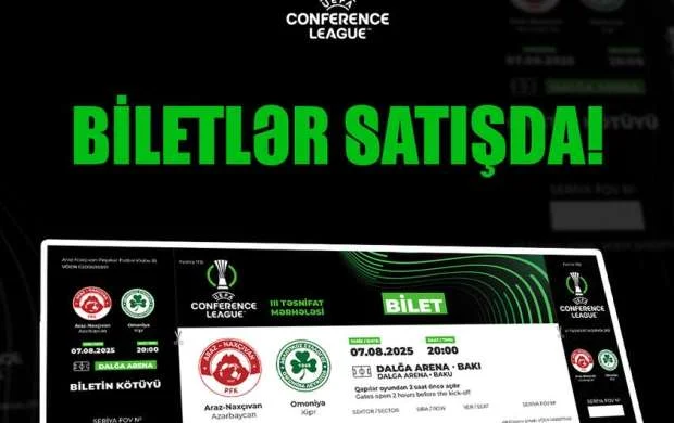"Araz-Naxçıvan"ın "Omoniya" ilə oyunun biletləri satışa çıxarıldı 