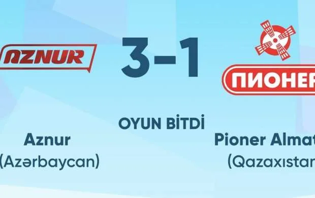 ÇL: "Aznur" Qazaxıstan təmsilçisini üstələdi 