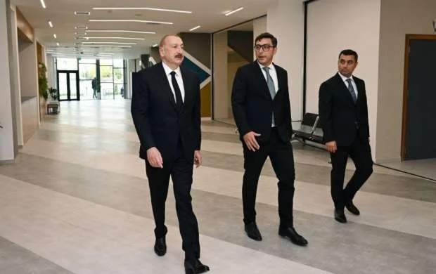 Azərbaycan Prezidenti İlham Əliyev Yevlax Olimpiya İdman Kompleksinin açılışında iştirak edib 