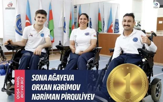Azərbaycanın boccia üzrə paralimpiyaçıları Qazaxıstandakı turniri birinci sırada başa vurdular 