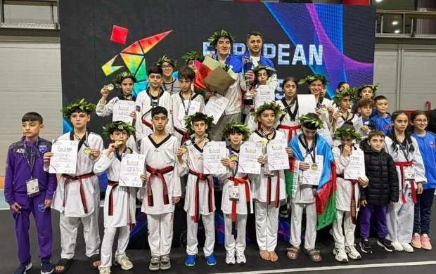 Azərbaycan taekvandoçuları Avropa birinciliyində 15 medal qazandılar 