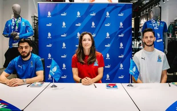 Milli komandamızın formaları “Puma” mağazalarında - Fotolar 