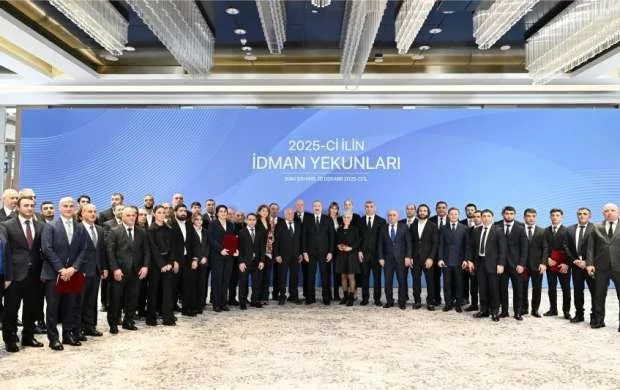 Prezident İlham Əliyev 2025-ci ilin idman yekunlarına həsr olunan mərasimdə iştirak etdi 