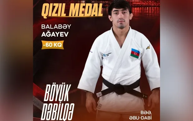 "Böyük Dəbilqə": Balabəy Ağayev qızıl medal qazandı 