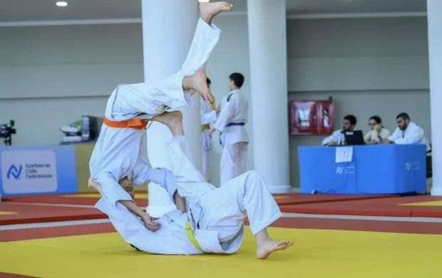 Abşeron Olimpiya İdman Kompleksində cüdo texnikaları imtahanı keçirilib 