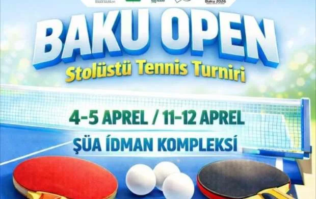 Stolüstü tennis üzrə "Baku Open" turniri keçiriləcək 
