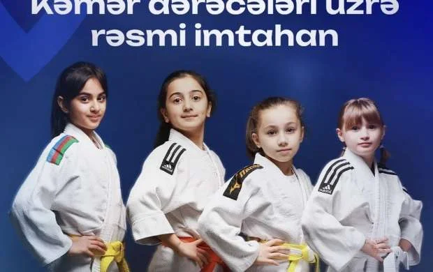 Azərbaycan Cüdo Federasiyası kəmər dərəcələri üzrə rəsmi imtahan keçirəcək 