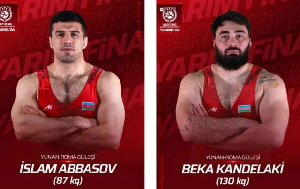 AÇ: İki Azərbaycan güləşçisi yarımfinalda 